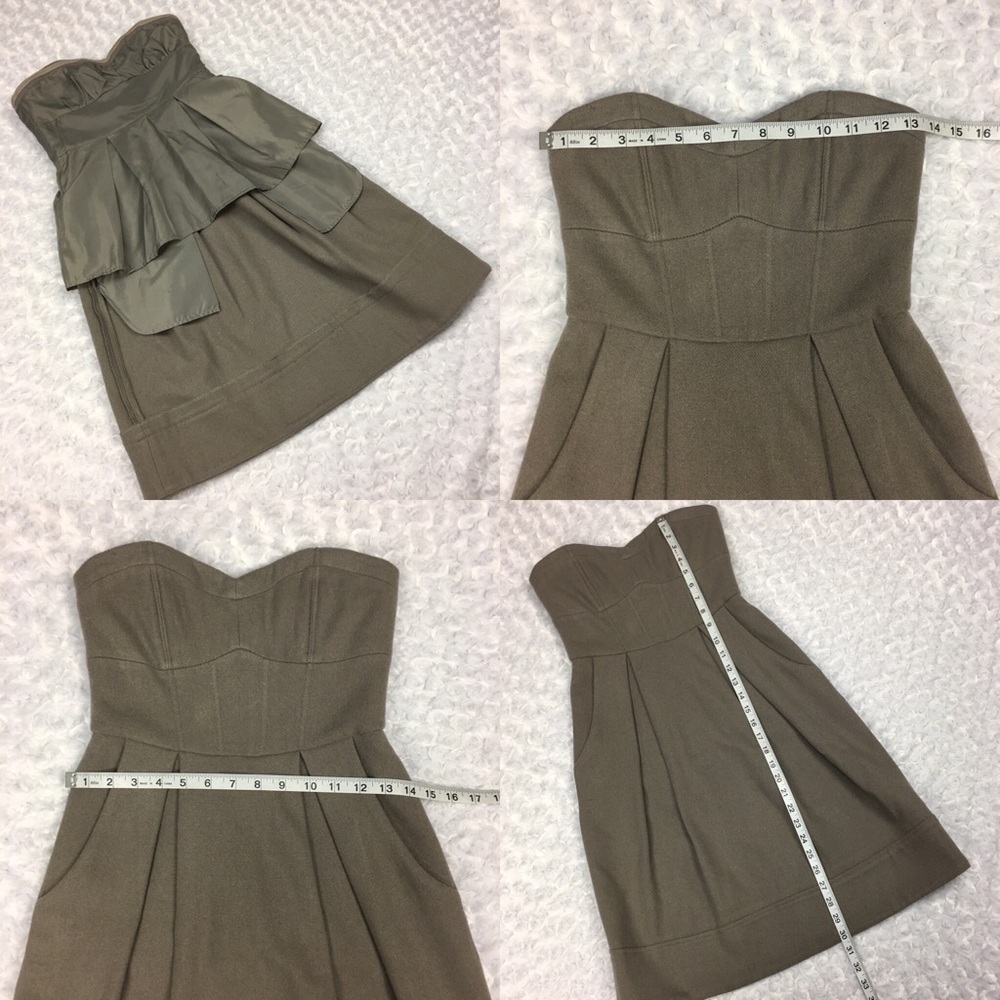 Sleeveless Strapless Pleated Dress w 2 pockets.‎ - Picture 5 of 8